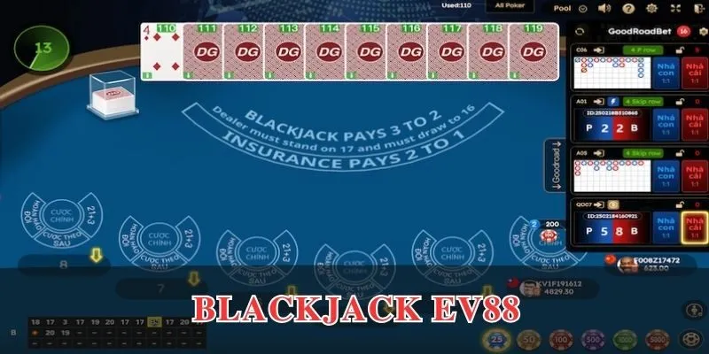 blackjack ev88